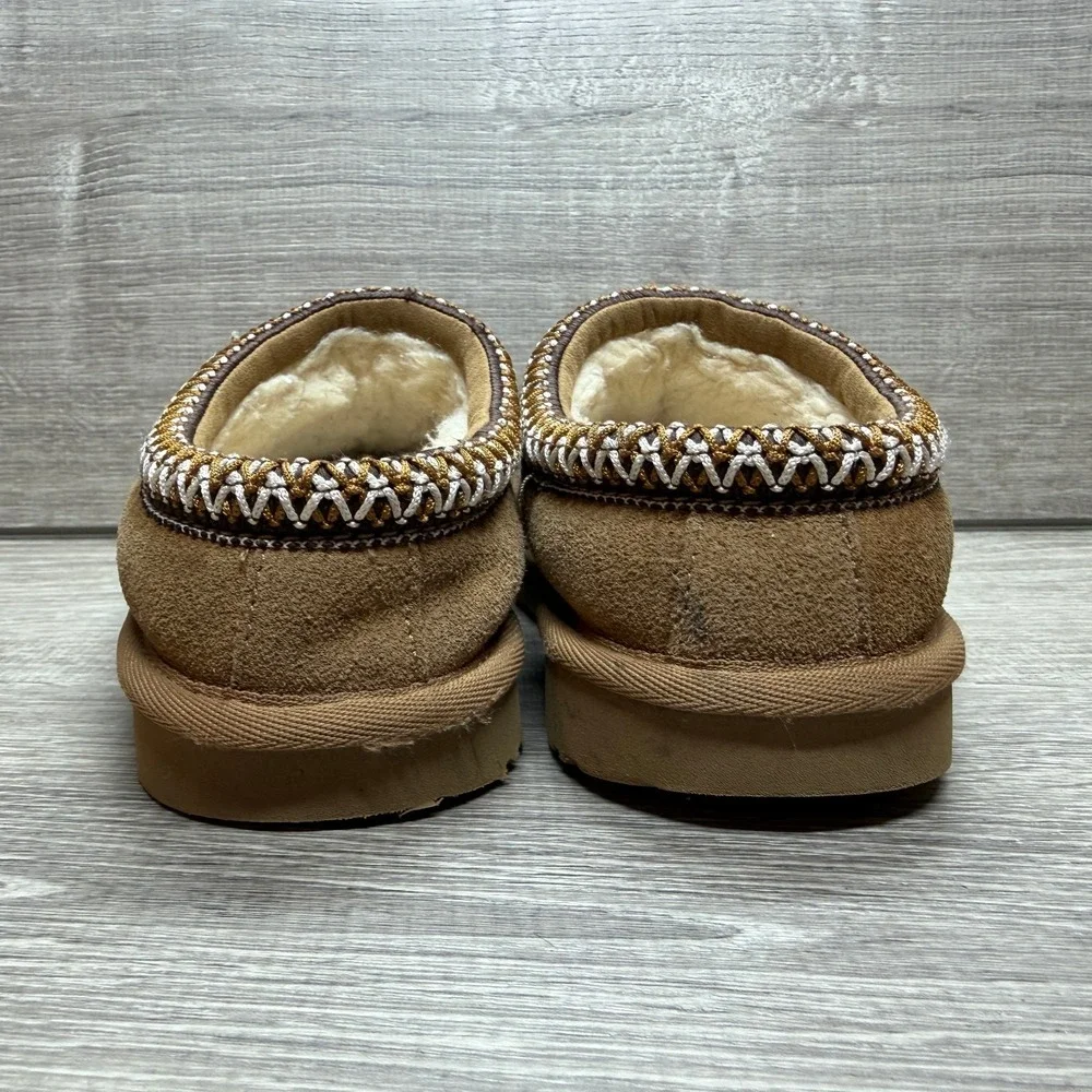UGG Tasman II Big Kid's Slippers Size 2 Chestnut 1019066K Slip On Comfort